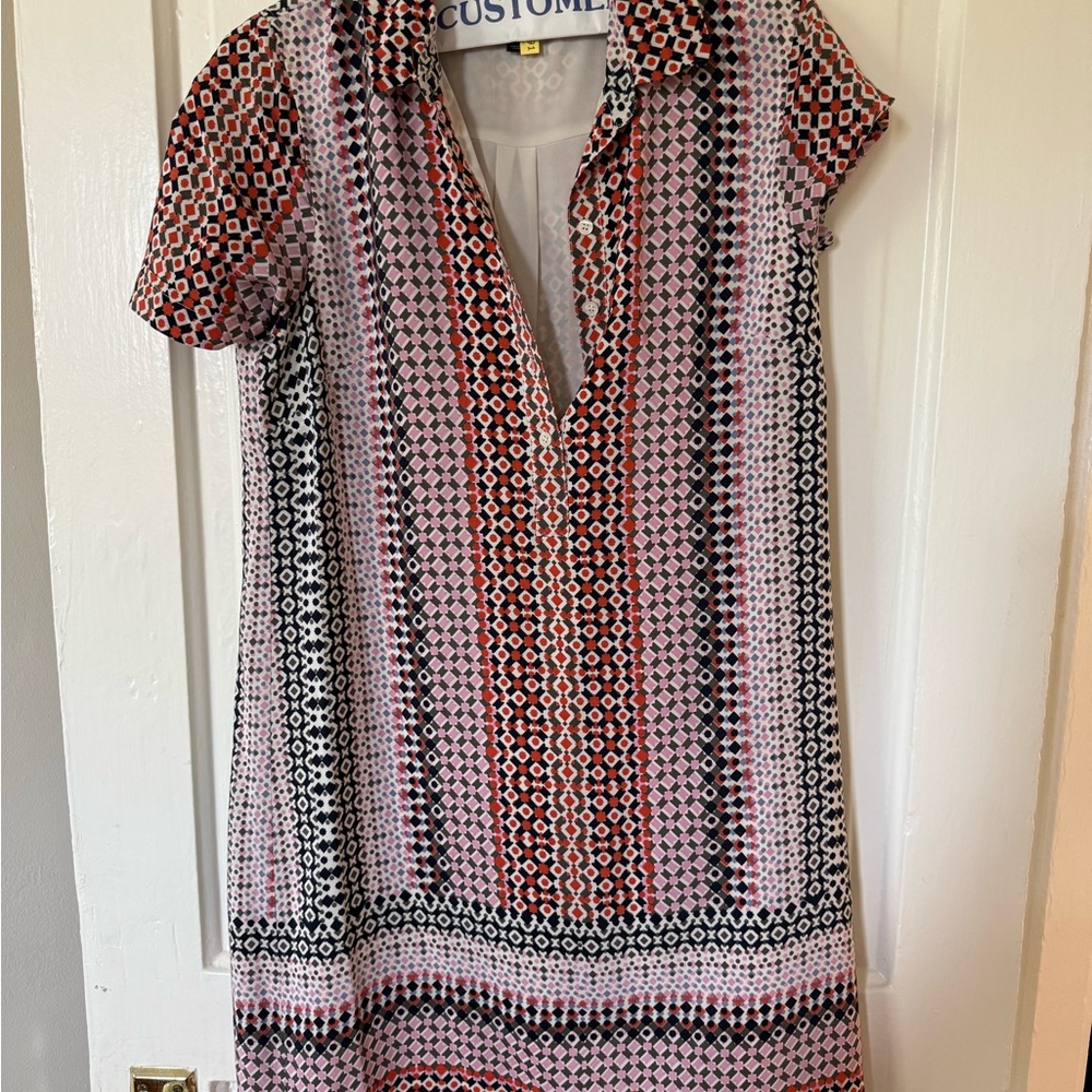 JCrew Patterned Shirt Dress